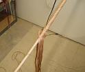 8ft Natural Tan 12 plait Morgan Style Indy Bullwhip 2 at 4ft A